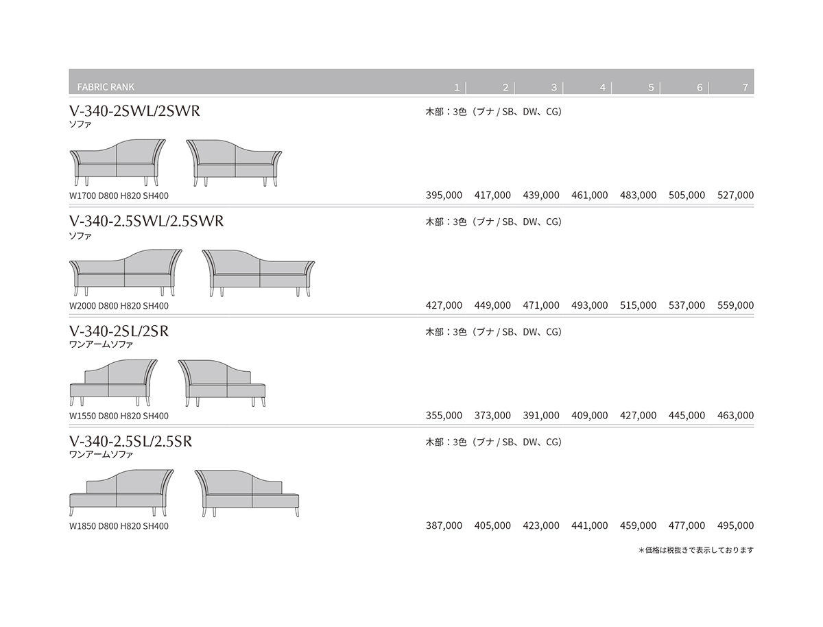 V-309 Price List