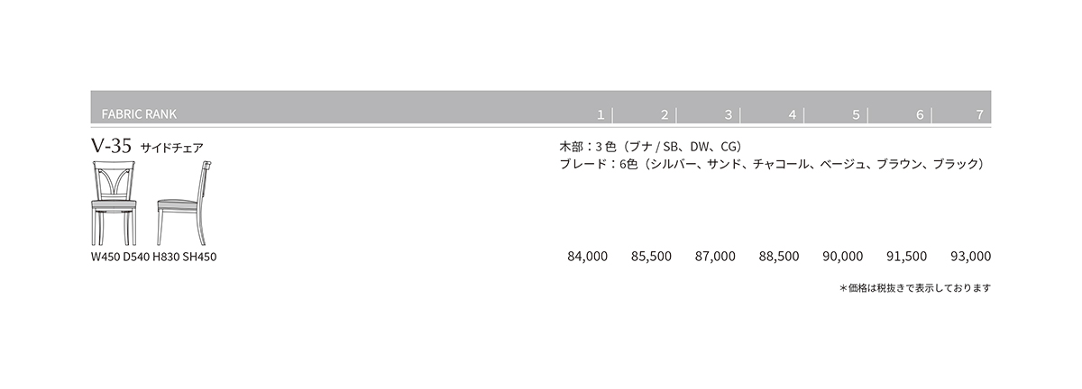 V-35 Price List