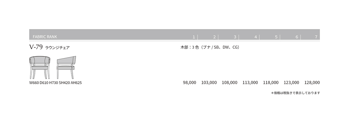 V-79 Price List