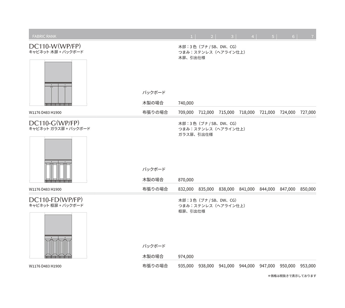 VH-7 Price List