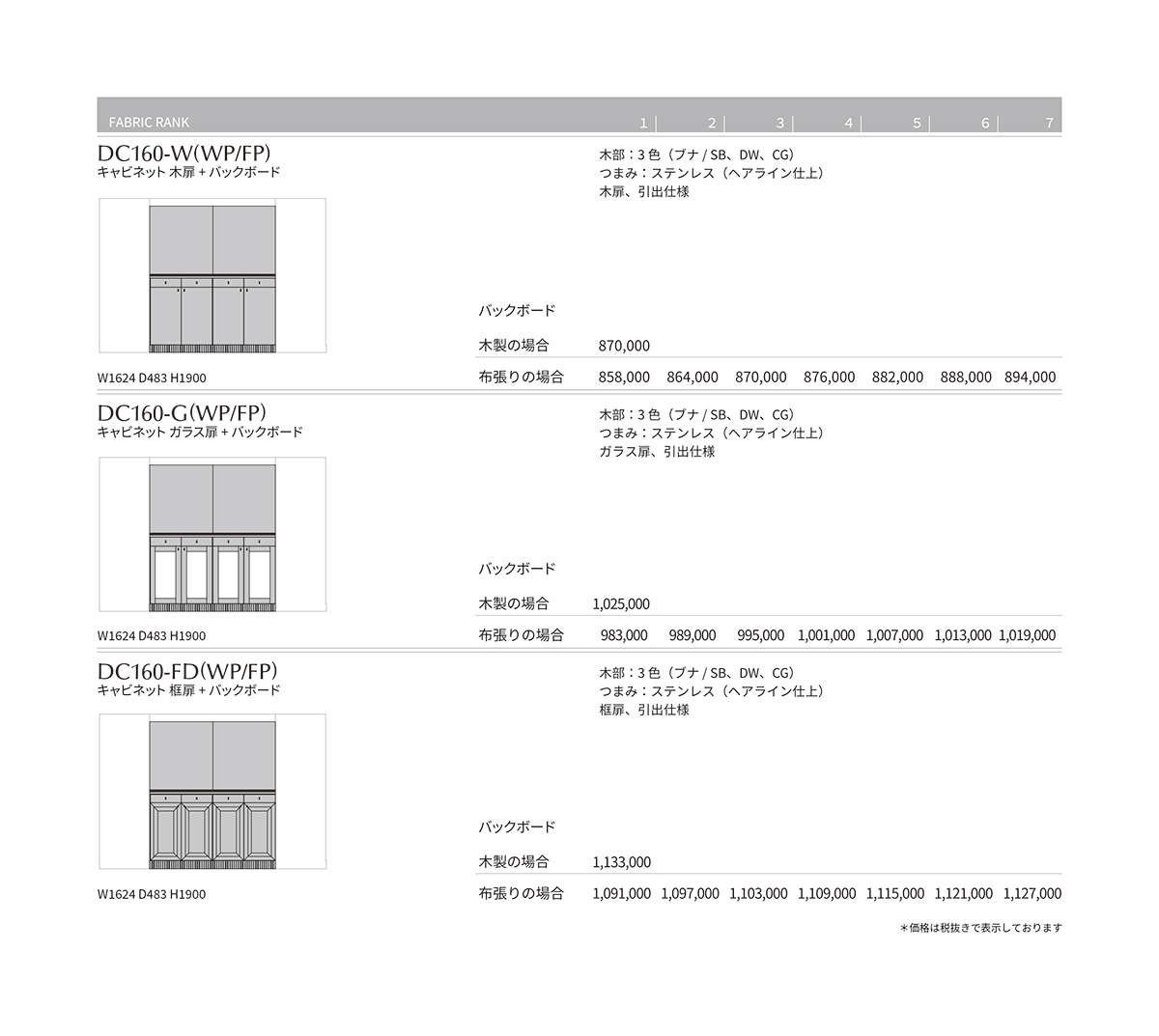 VH-7 Price List