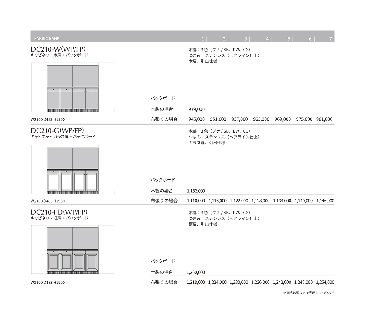 VH-7 Price List