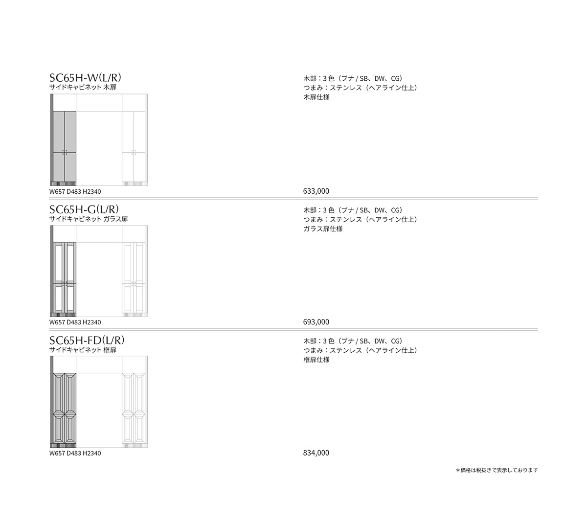 VH-7 Price List