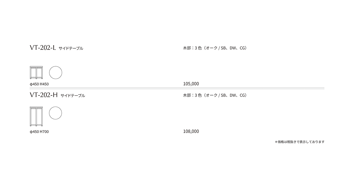 VT-202 Price List