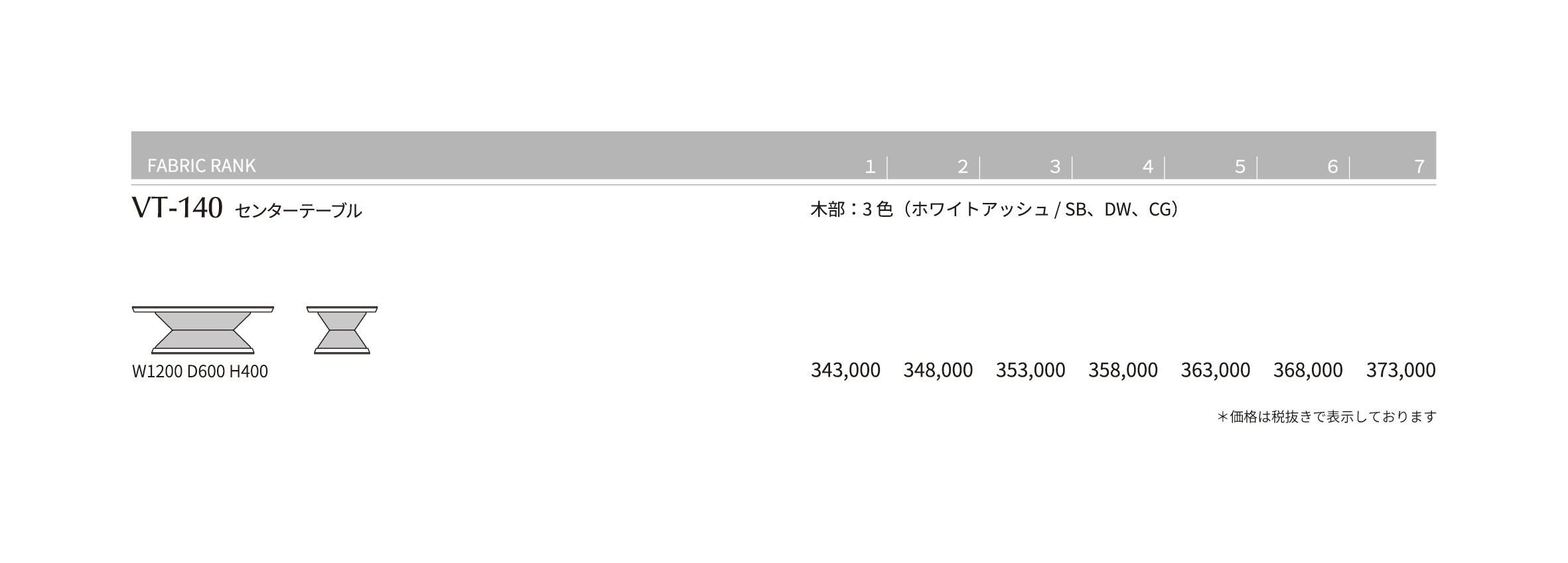 VT-140 Price List